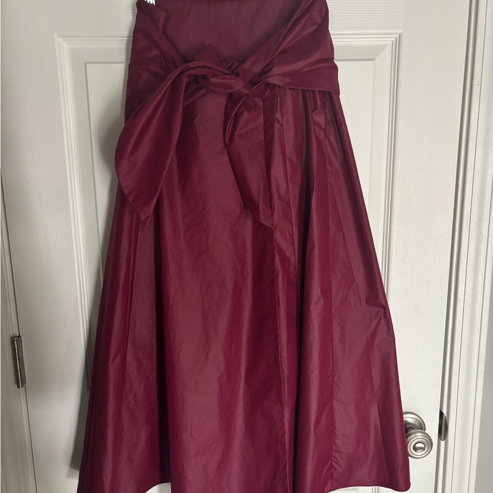 Tibi A-Line Skirt with Removable Belt, Size 0